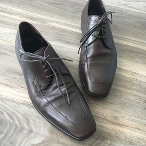 Hugo Boss Black Tie Up Dress Shoes Size 9